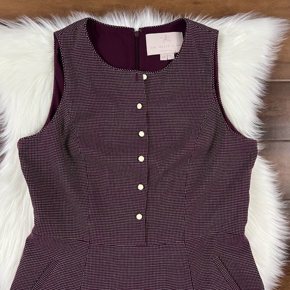 Gal Meets Glam Size 14 Polka Dot Pocket Meg‎ Fit & Flare Dress - Picture 2 of 10